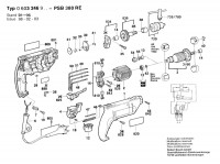 Bosch 0 603 246 903 Psb 380 Re Percussion Drill 220 V / Eu Spare Parts